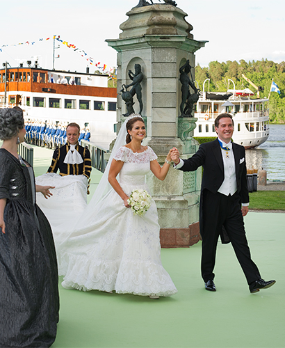Bröllop Kungliga brudklänningar Prinsessan Madeleine utställning Rikssalen Kungliga slottet 2016