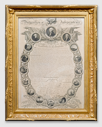 Declaration of Independence of the United States Rosersberg Palace